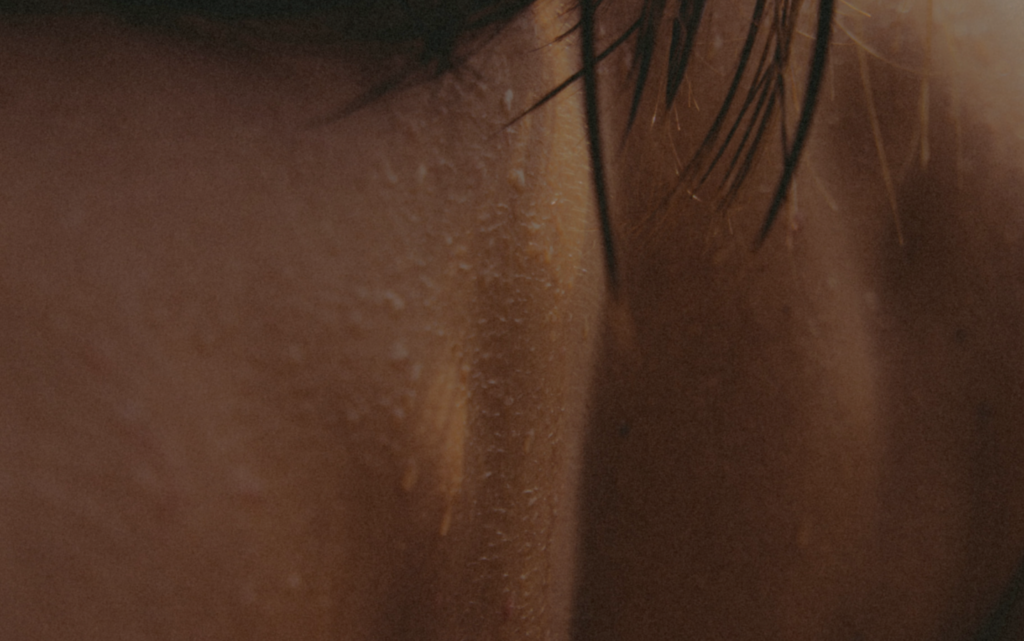 close up of someones back